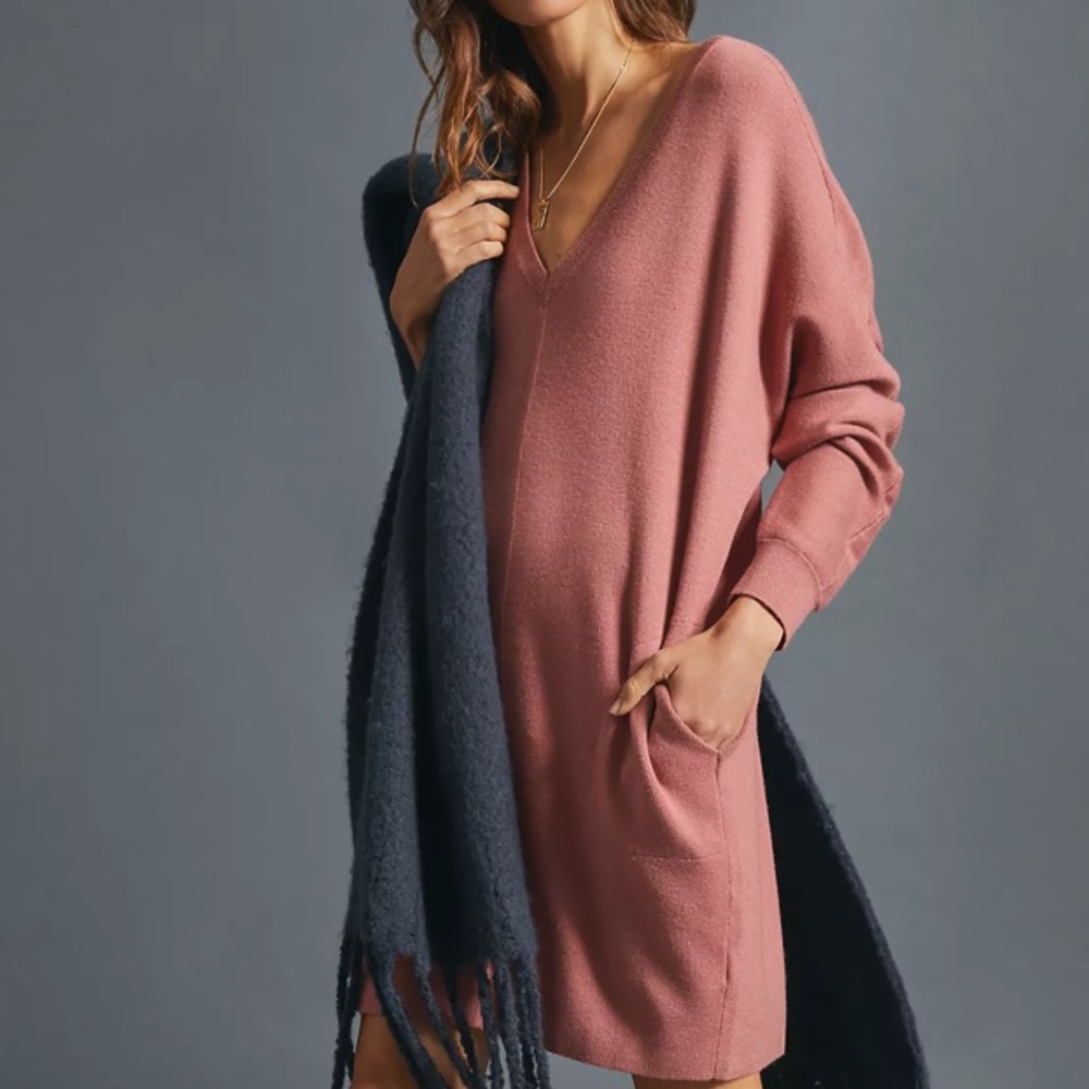 Anthropologie Chrissy Sweater Mini Dress